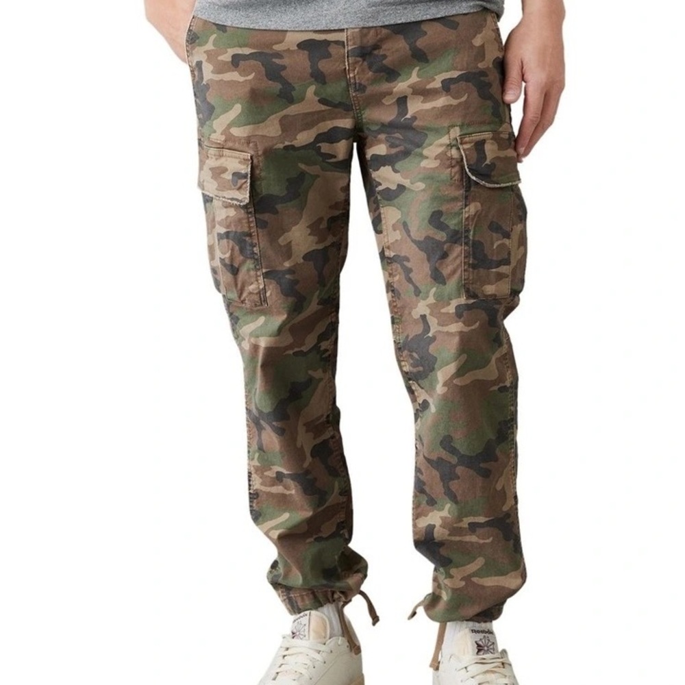 American Eagle Outfitters Green and Brown Cargo Pants